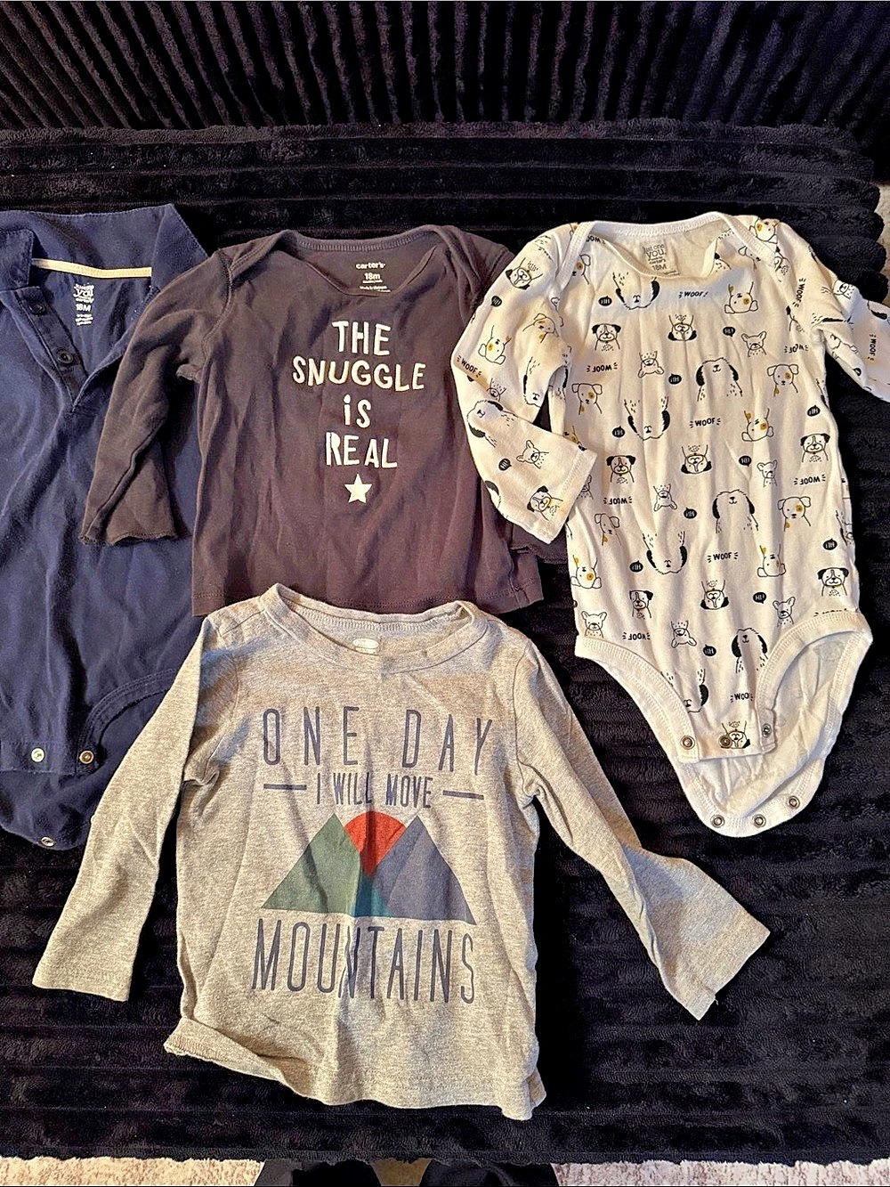 4 Mixed Brands tops to include Carter's Baby Clothing Bundle Size 18M Casual